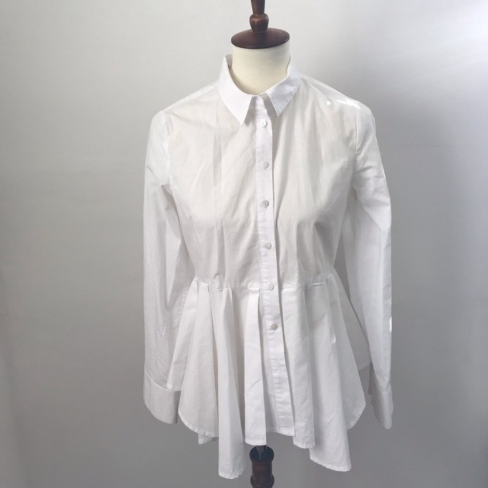 Anthropologie HD In Paris White Button Down Shirt